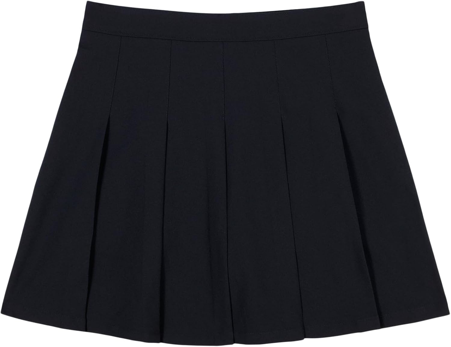 IZOD Girls’ Juniors Uniform Pleated Pull-on Scooter Skirt with Undershorts, Performance Material, Cell Phone Pocket